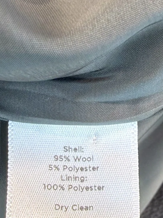 Talbots Wool Bow Blazer Gray Petite Preppy Officecore Coquette Chic Sz 10P - Picture 12 of 12